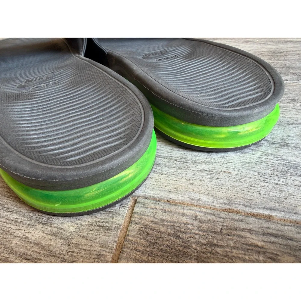 Nike Air Max Camden Slides Sandals Size 14 Grey Volt BQ4626-001 Mens Shoes Gray
